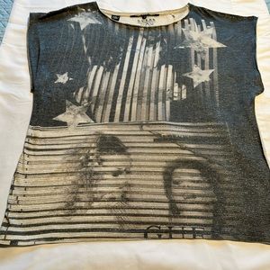 Guess Sleeveless Boyfriend Shirt, size M